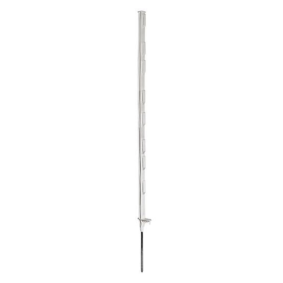 Photo 1 of 6 PACK, Garden Craft 48 in. Step-In Fence Post, White
