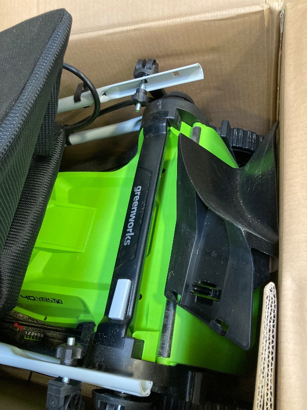 Photo 1 of  Greenworks 40V 17 Cordless Walk-Behind Push Lawn Mower with 4.0 Ah Battery and Charger 2508302 