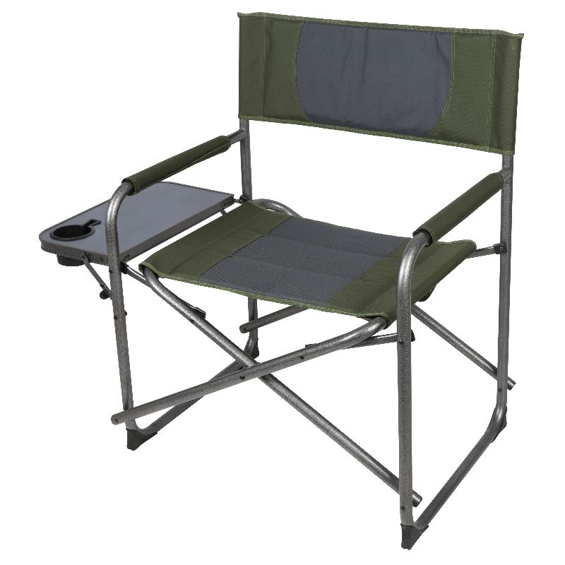 Photo 1 of Ozark Trail Oversized Director Chair with Side Table for Outdoor Adult Green Fabric