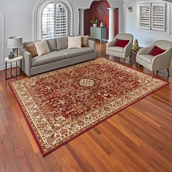 Photo 1 of Thomasville Timeless Classic Rug Collection, Varick Red, 7 ft 10 inch x 10 ft