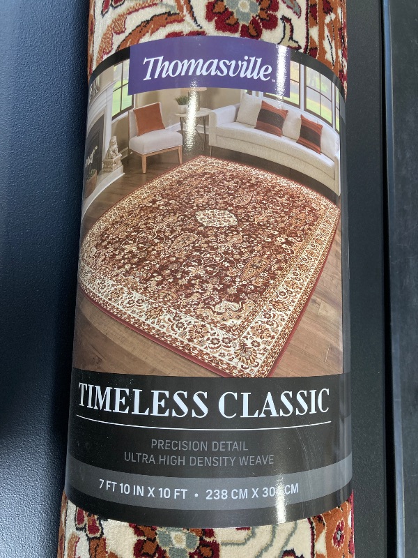 Photo 1 of Thomasville Timeless Classic Rug Collection, Varick Red, 7 ft 10 inch x 10 ft