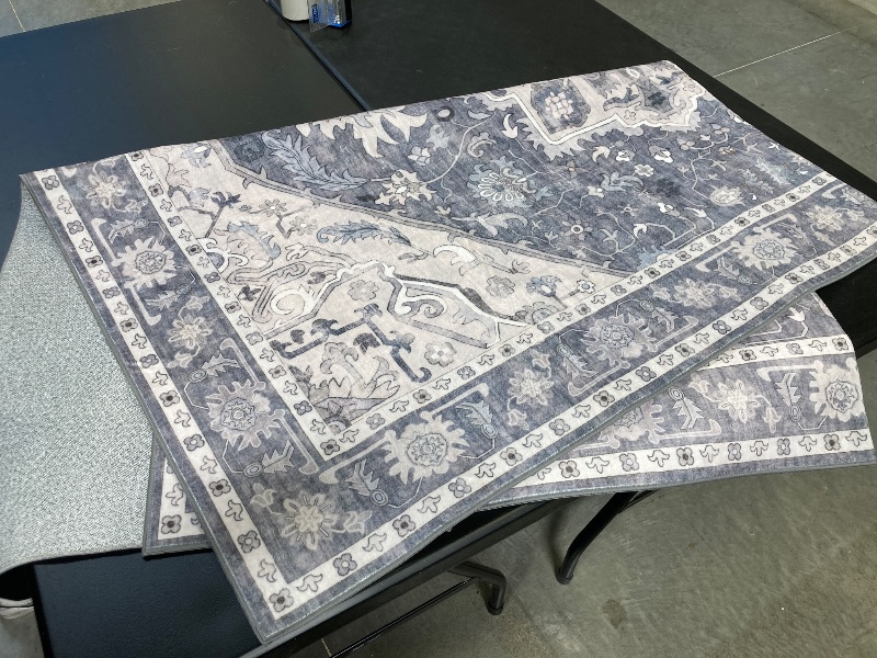 Photo 1 of Wyatt & Ash Washable Indoor Area Rug, Darya, 5 ft. 3 in x 7 ft. x 5 in