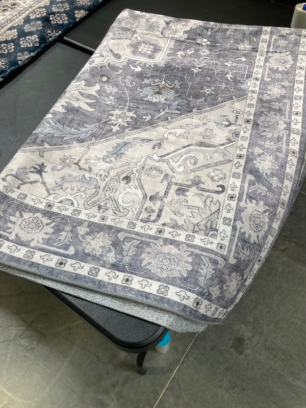 Photo 1 of Wyatt & Ash Washable Indoor Area Rug, Darya, 5 ft. 3 in x 7 ft. x 5 in