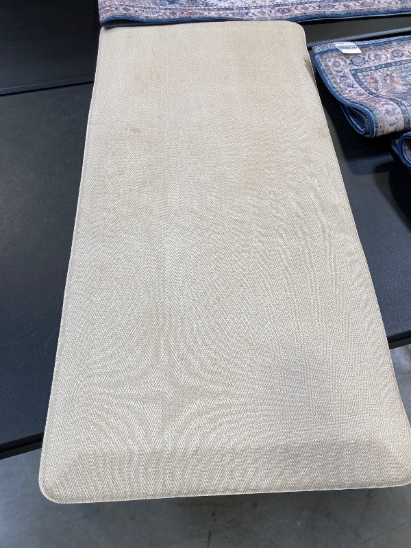 Photo 1 of Casual Anti Fatigue Kitchen or Laundry Room Off White 20 in. x 42 in. Indoor Comfort Mat