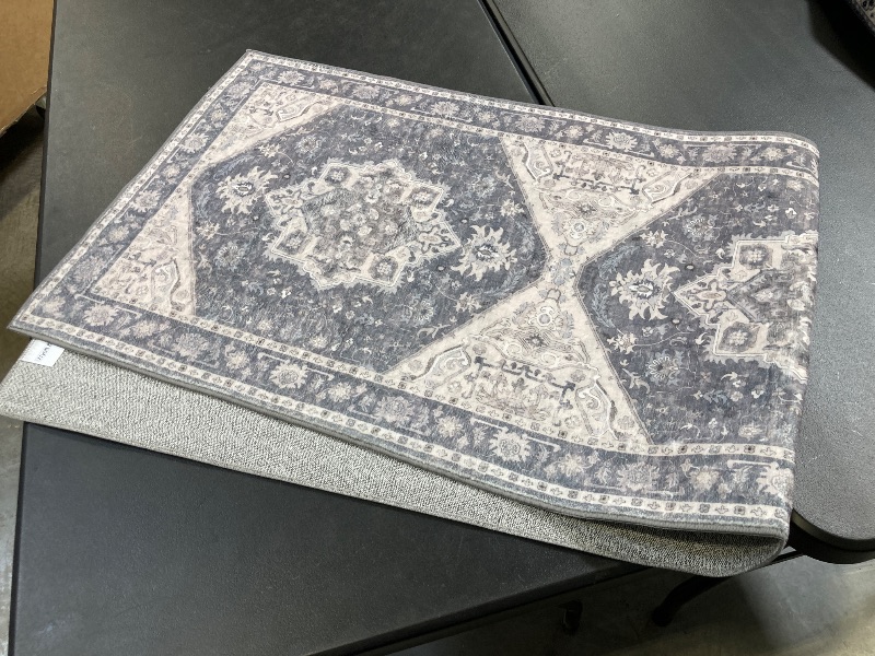 Photo 1 of Wyatt & Ash Washable Indoor Area Rug, Darya, 2 ft x 6 ft