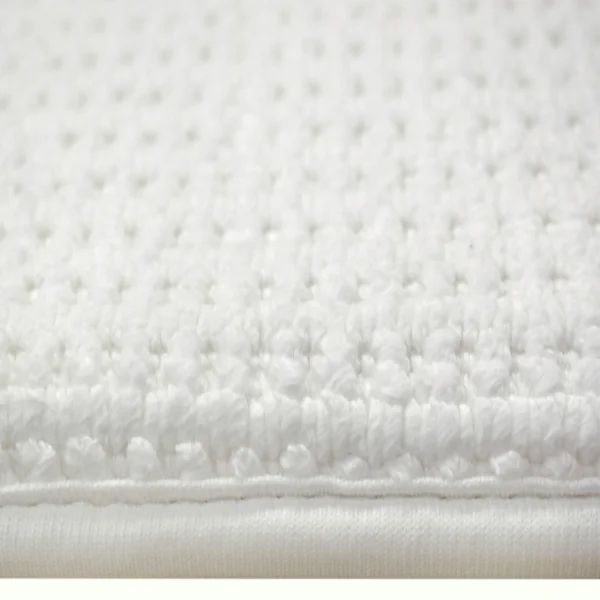 Photo 1 of Mineral Spring Cotton Memory Foam Bath Mat, white, 2 x 3 feet