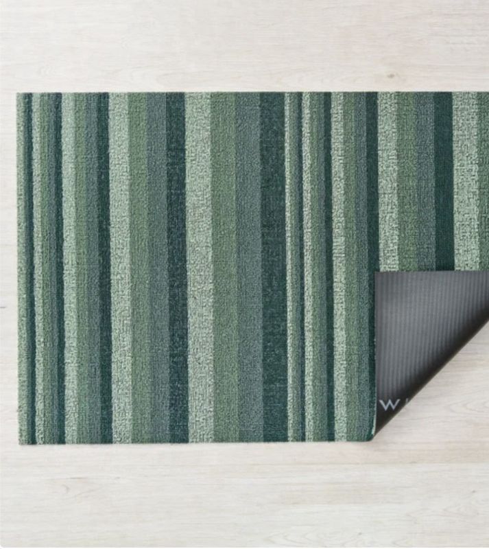 Photo 1 of Chilewich Mat Indiana Door & Floor Mat, Green, 2 x 3 feet