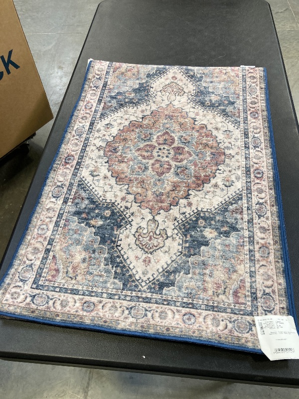 Photo 1 of Wyatt & Ash Washable Indoor Area Rug, Geraldine, 2 ft x 6 ft