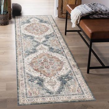 Photo 1 of Wyatt & Ash Washable Indoor Area Rug, Geraldine, 2 ft x 6 ft
