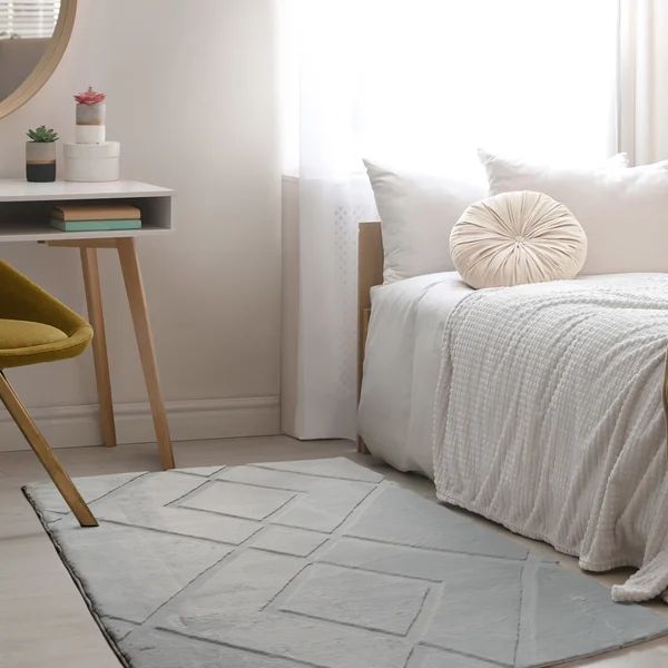 Photo 1 of Bristol Area Rug Collection, Mylla 4ft X 6ft - White
