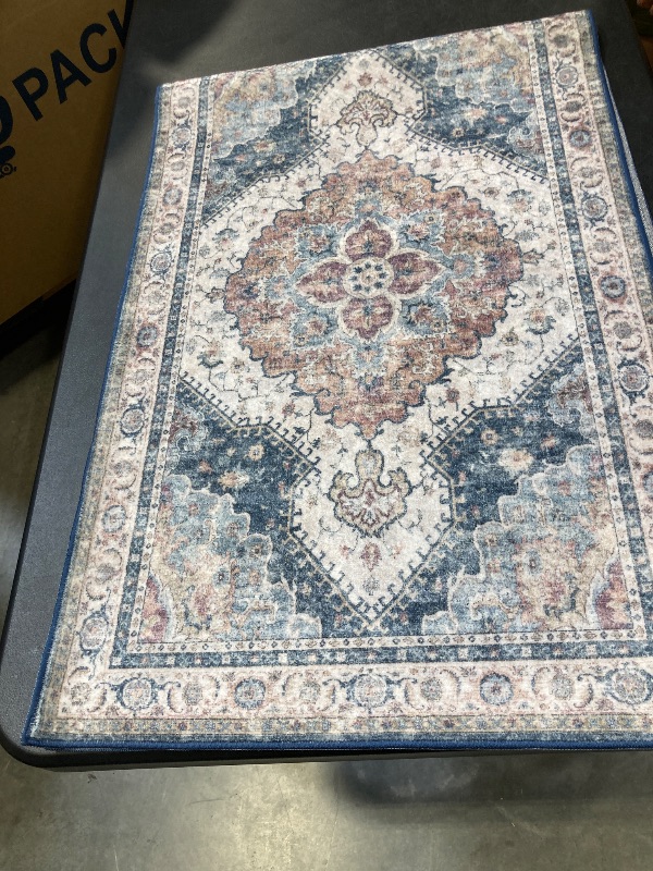 Photo 1 of Wyatt & Ash Washable Indoor Area Rug, Geraldine, 2 x 6 feet