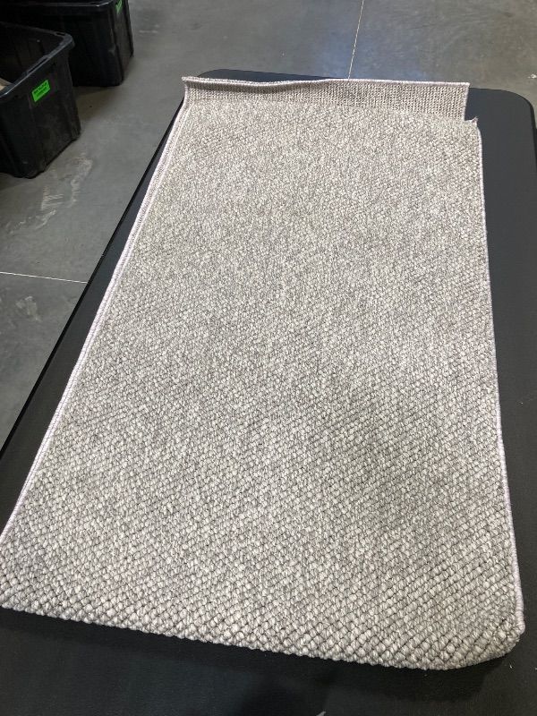 Photo 1 of Off the Loom Runner Rug Grey 2ft x 7 ft