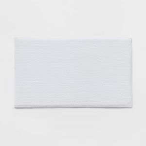 Photo 1 of Cotton Memory Foam Bath Mat, 24 x 36 inches, White
