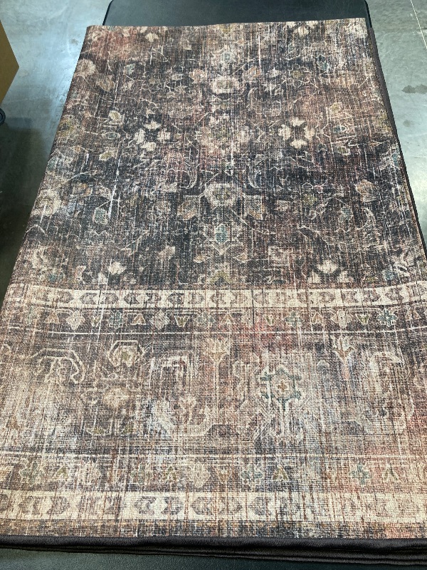 Photo 1 of Ruggable Rowan Bordeaux Rug, 8 x 10 feet