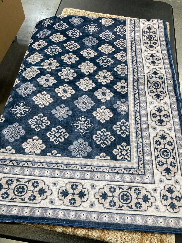 Photo 1 of Wyatt & Ash Washable Runner, Beatrice, 5 ft. 3 in. x 7 ft.