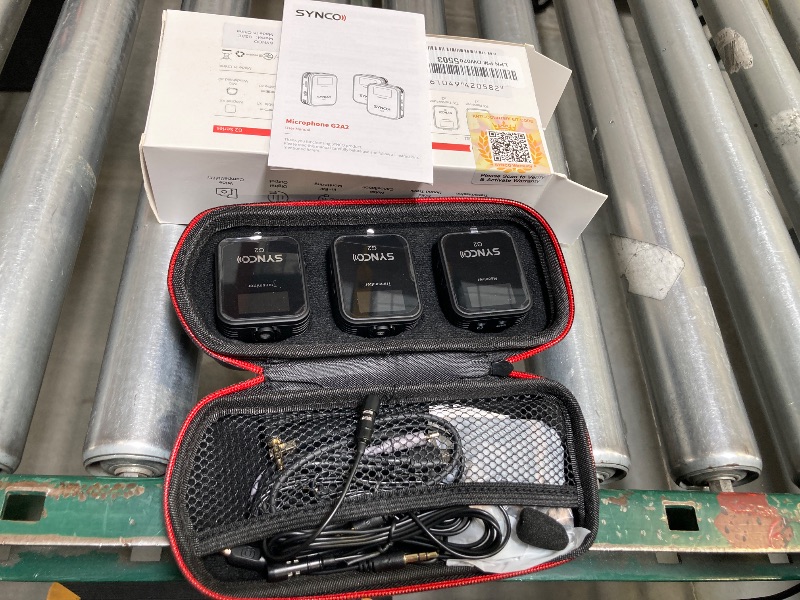 Photo 1 of SYNCO Wireless Lavalier Microphone, G2(A2) 2.4G Dual Transmitter 48KHz 24Bit Lapel Mic 656FT 8H for Online Class Vlog Stream YouTube for Camera Smartphone Tablet