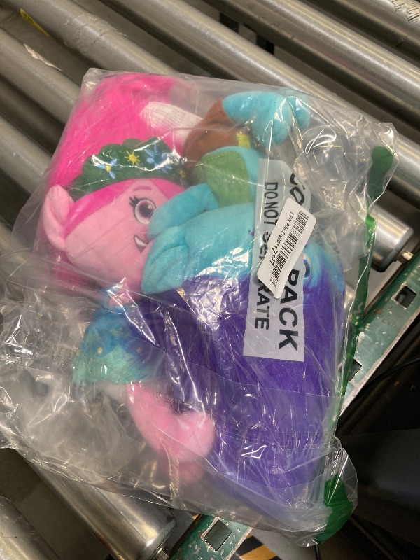 Photo 1 of Trolls 13-inch World Tour Poppy & Branch Friendship Plush 2-Pack Stuffed Animals, Kids Toys for Ages 3 Up, Amazon Exclusive by Just Play