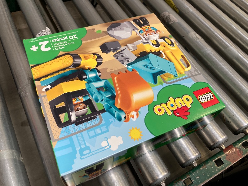 Photo 1 of LEGO DUPLO Town Truck & Tracked Excavator Construction Vehicle 10931 Toy for Toddlers 2-4 Years Old Girls & Boys, Fine Motor Skills Development and Learning Toy