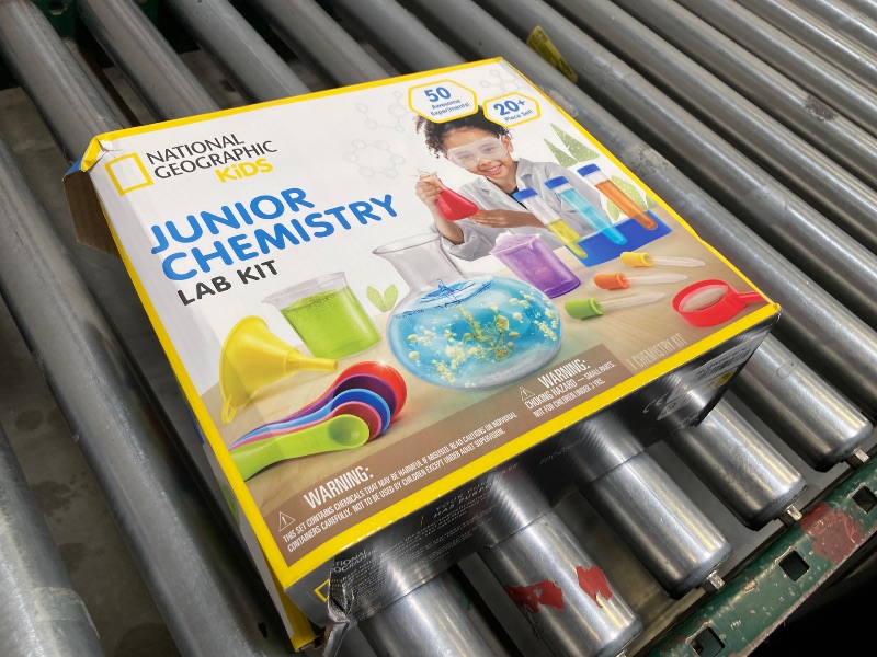 Photo 1 of National Geographic Kids Junior Chemistry Set - Complete Early Learning Lab Kit with 50 Science Experiments and 20+ Lab Tools for Kids Aged 4-6