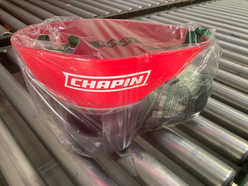 Photo 1 of Chapin International 8706A 1.6-Liter Hand Crank Turf Spreader, Poly Scoop with Thumb Control, 1-pack, Red