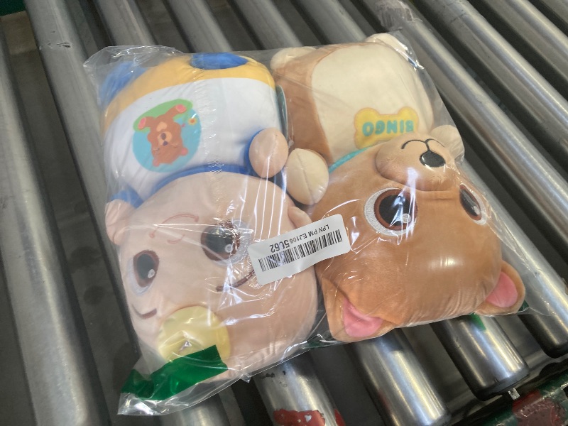 Photo 1 of Squishmallows Original 10-Inch “Cocomelon” JJ and Bingo HugMees 2-Pack – Ultrasoft Official Jazwares Plush