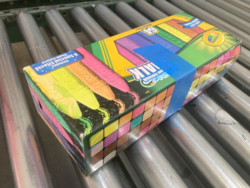 Photo 1 of Crayola Ultimate Washable Chalk Collection (64ct), Bulk Sidewalk Chalk, Outdoor Chalk for Kids, Anti-Roll Sticks, School Supplies