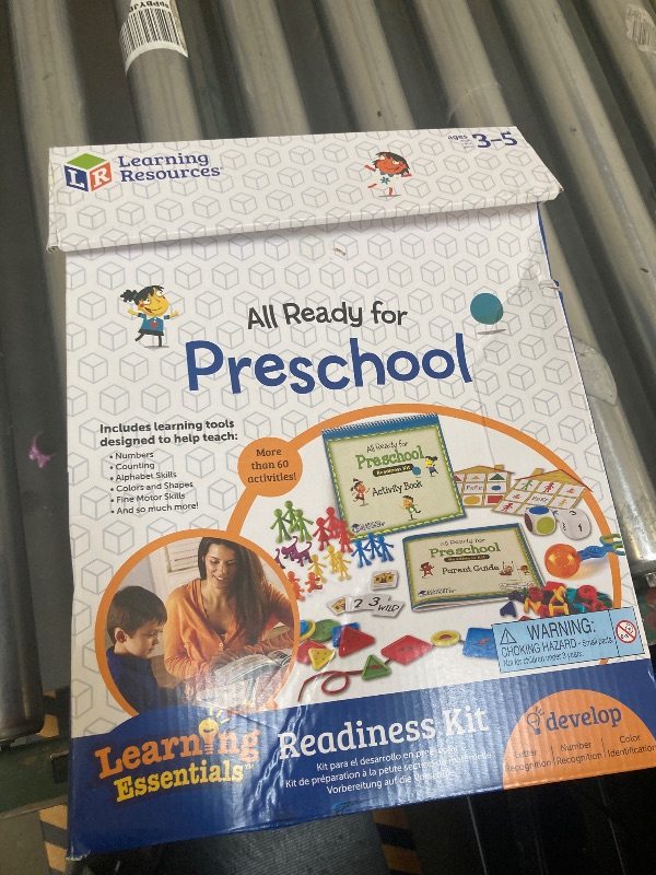 Photo 1 of Learning Resources All Ready for Preschool Readiness Kit - 60 Activities Set, Ages 3+, Kindergartner Preparation Kit, Preschool Homeschool, Preschool Curriculum Kit