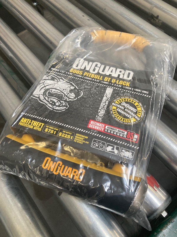 Photo 1 of OnGuard Double-Team PITBULL U-Lock and Cable , Black, 4.53 x 9.06 - Inch