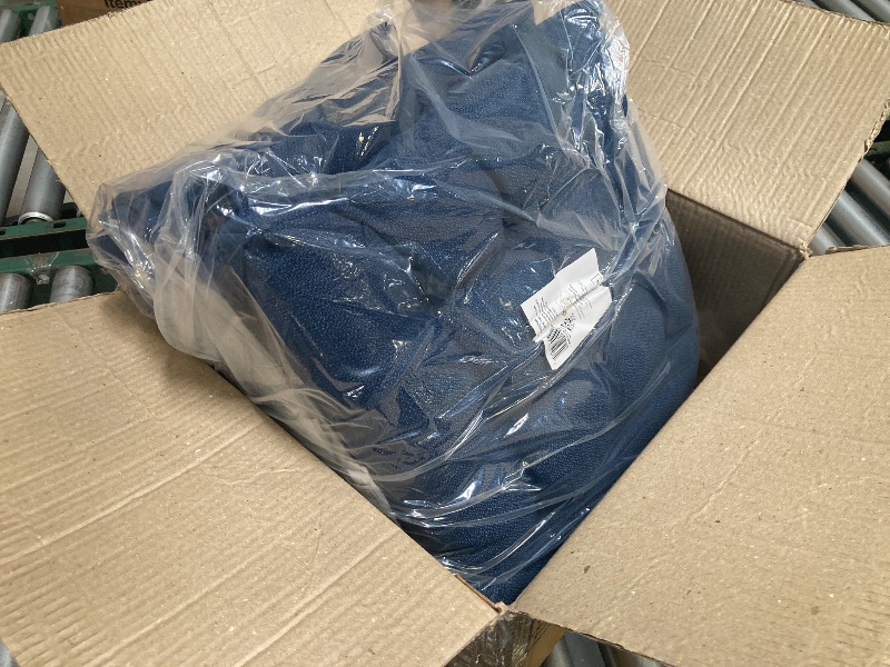 Photo 1 of  Mainstays Textured Chair Seat Pad (Chair Cushion) Navy Color 4-Piece Set 