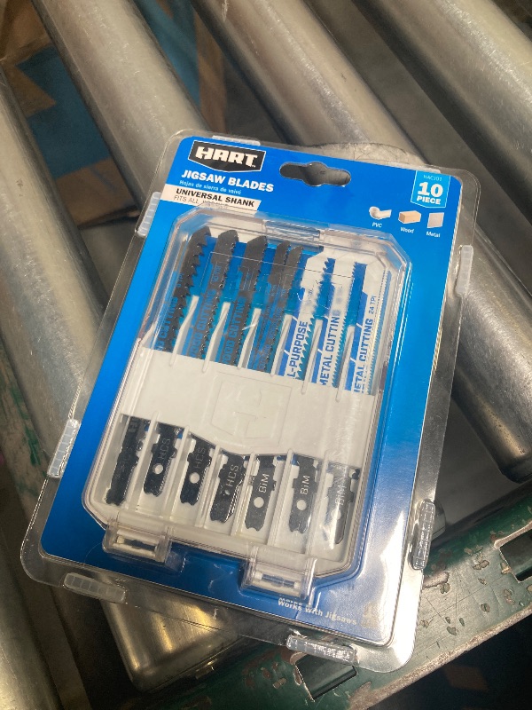 Photo 1 of HART 10-Piece Assorted Jigsaw Blade Set with Storage Case