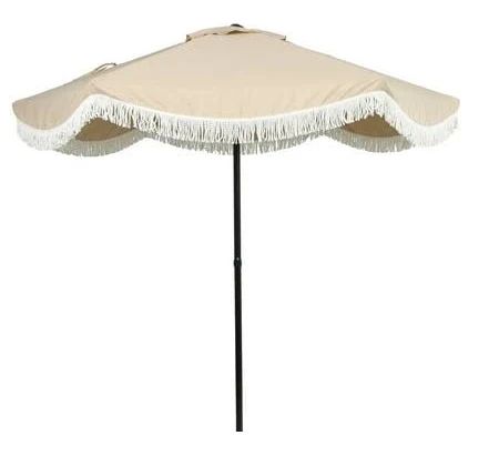 Photo 1 of Better Homes & Gardens 7.5' Beige Scallop Patio Umbrella