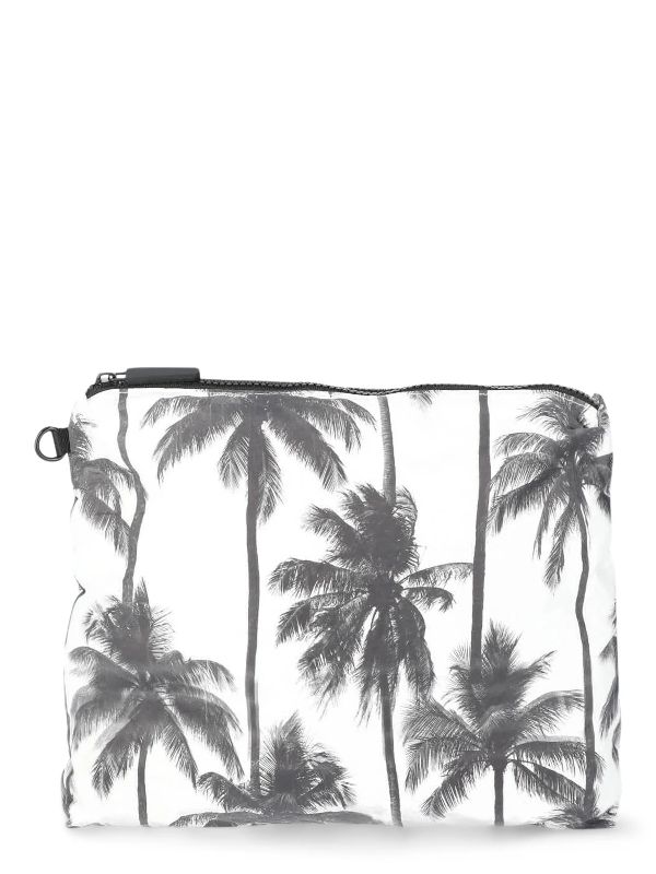 Photo 1 of No Boundaries Women's Beach Wipeable Pouch, Black/White Palm