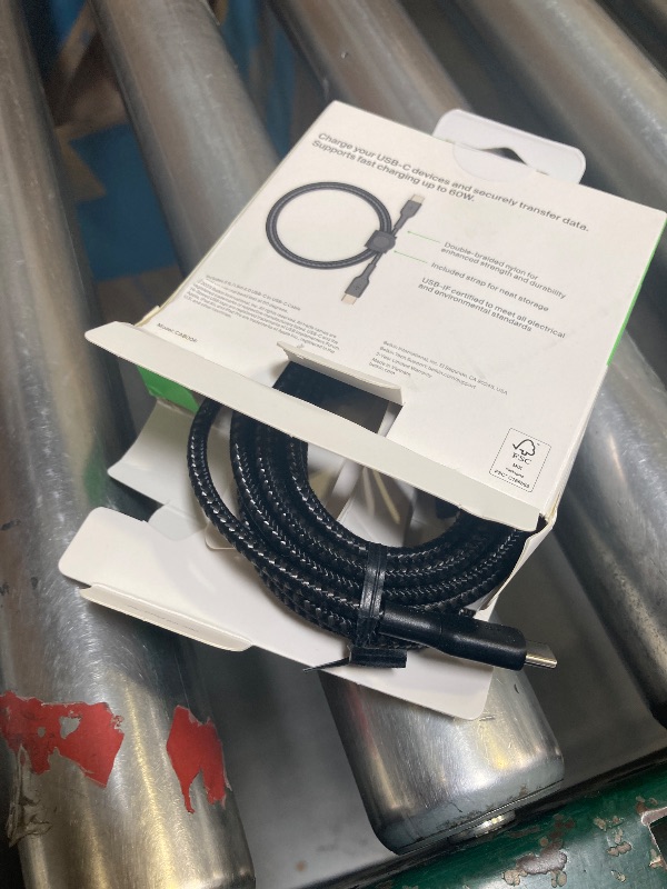 Photo 1 of Belkin C to C Cable (1.5M/5ft), USB-C Fast Charging Cable for iPhone 16, iPhone 16 Pro, iPhone 16 Pro Max, iPhone 16 Plus, Galaxy S25 & S24, Note, Pixel, iPad Pro, USB Type C Cable - Black