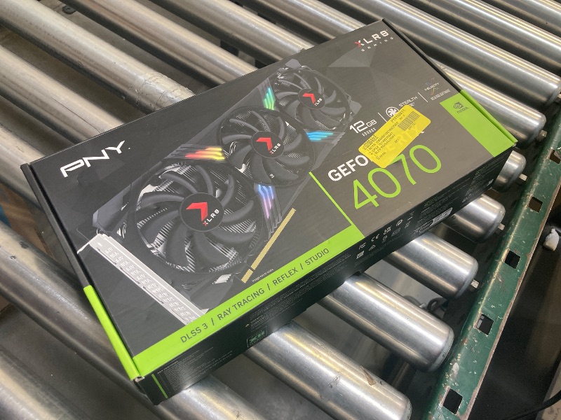 Photo 1 of  PNY GeForce RTX™ 4070 GPU 12GB XLR8 Gaming VERTO EPIC-X RGB™ Triple Fan DLSS 3 Graphics Card 