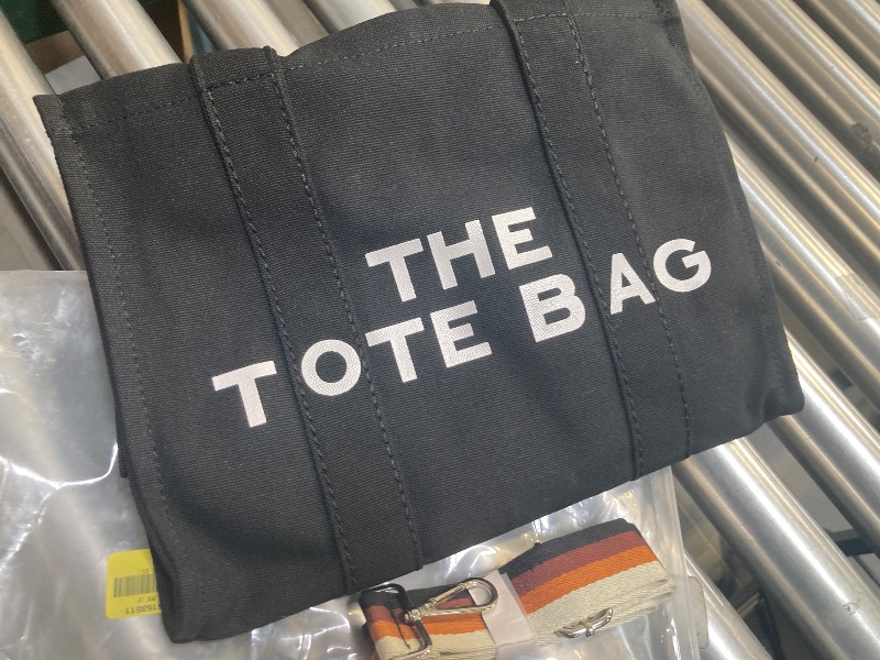 Photo 1 of  Women Tote Bag Large Shoulder Bag Fashion Crossbody Bag Large capacity vintage letter canvas tote bag 