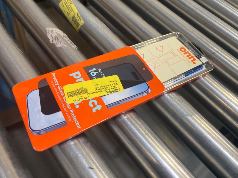 Photo 1 of onn. iPhone 16 Pro Max Privacy Corning Glass Screen Protector