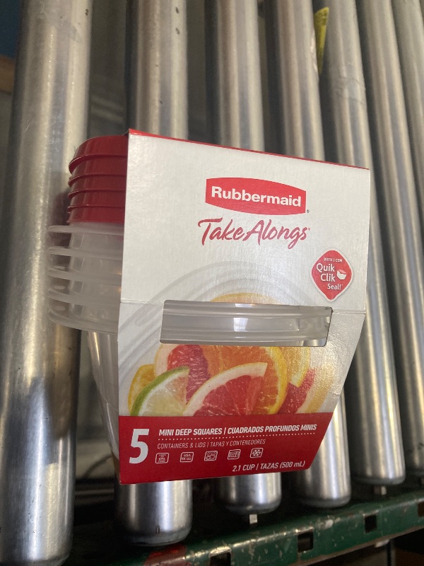 Photo 1 of Rubbermaid Takealong Mini Deep Square Set, 5 Piece