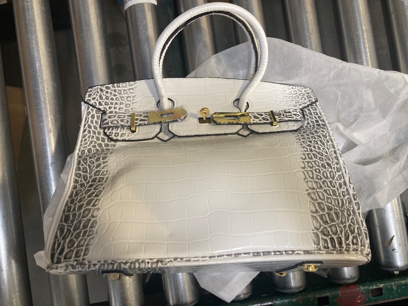Photo 1 of Himalayan Genuine Leather Handbag for Women - Large Capacity White Messenger Shoulder Bag