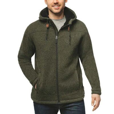Photo 1 of Rugged Elements Men's Mountain Fleece-Lined Hoodie, DARK GREY, SIZE S