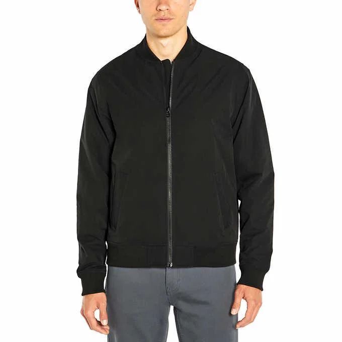 Photo 1 of Banana Republic Men's Bomber Jacket, BLACK, SIZE M
