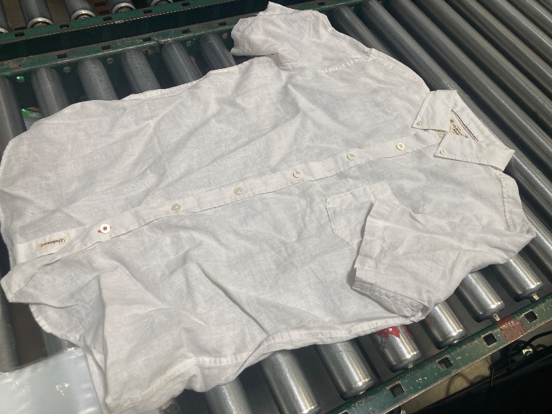Photo 1 of Weatherproof Vintage Men’s Linen/Cotton Short Sleeve Woven Shirt, SIZE M