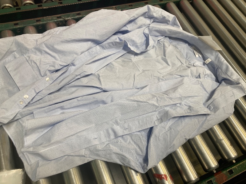 Photo 1 of Calvin Klein Men’s Wrinkle Free Dress Shirt, BLUE, SIZE XL