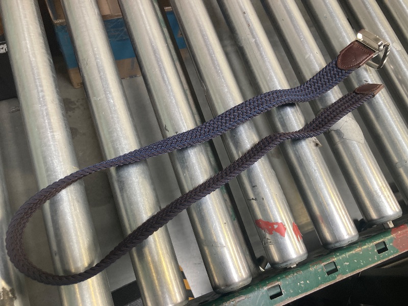 Photo 1 of TOMMY BAHAMA SIZE S/M WOVEN BELT, BLUE/BROWN