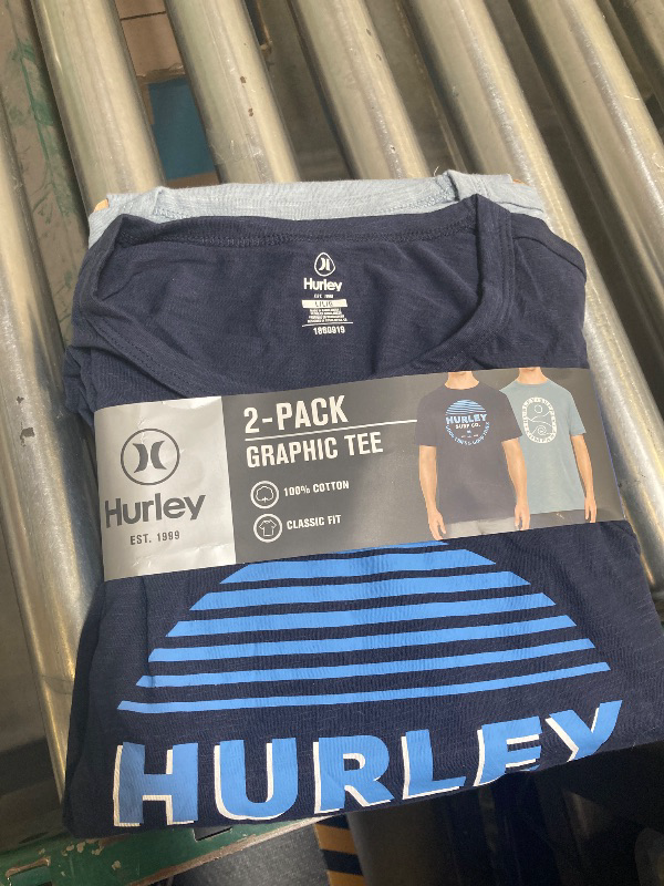 Photo 1 of HURLEY MEN'S GRAPHIC TEE 2PK, SIZE L