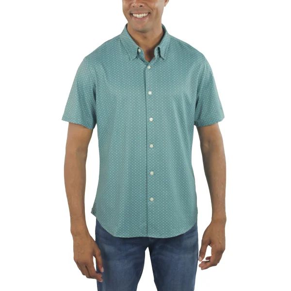 Photo 1 of Jachs NY Men's Short Sleeve Woven Shirt, SIZE L