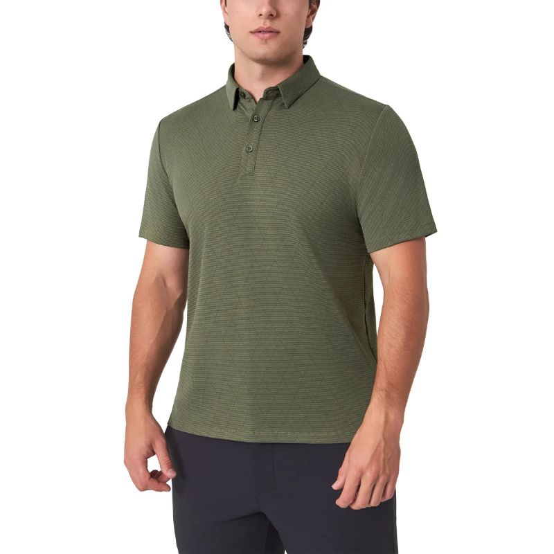 Photo 1 of Modern Ambition Men's Stretch Moisture Wicking Short Sleeve Polo Shirt, SIZE S