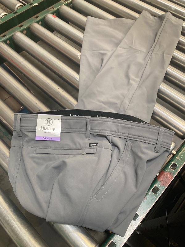 Photo 1 of Hurley Men's Water Repellent Hybrid Performance Stretch Pant (US, Waist Inseam, 30, 32, Regular, Regular, Gray)