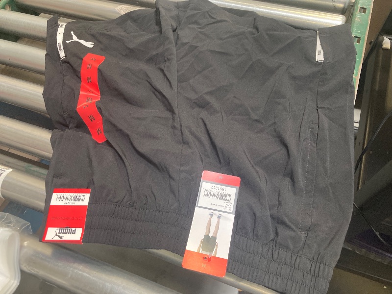 Photo 1 of PUMA Men's Lightweight Active Woven Short (US, Alpha, Medium, Regular, Regular, Black)