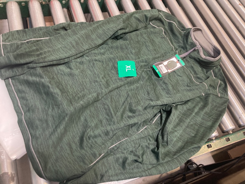 Photo 1 of Pebble Beach Men's 1/4 Zip Dry-Luxe Performance Pullover Green Size XLarge 