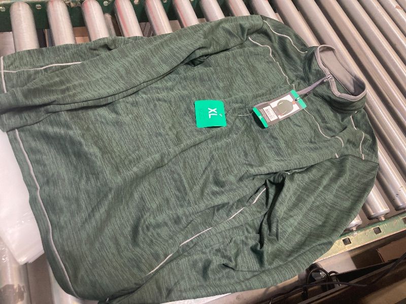 Photo 1 of Pebble Beach Men's 1/4 Zip Dry-Luxe Performance Pullover Green Size XLarge 